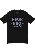 Fine Girl Western Ankara Print T-Shirt Mission Lane Black XS