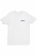 African Proud Unisex T-Shirt Tops Mission Lane White XS 
