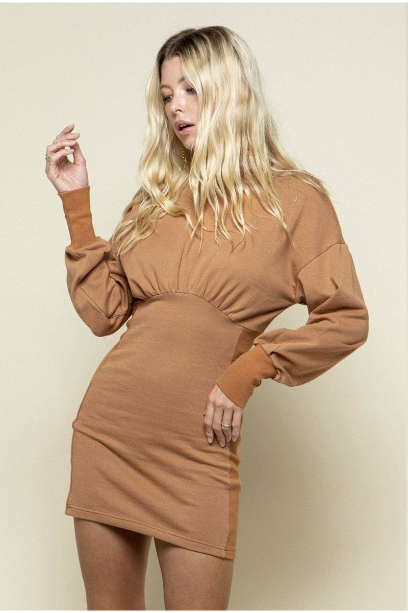 Crew Neck Knit Bustier Dress Dresses Style Rack S  