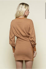 Crew Neck Knit Bustier Dress Dresses Style Rack   
