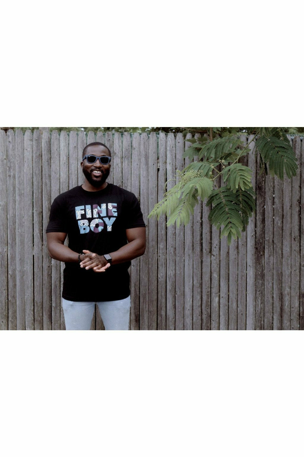 Fine Boy Ankara Print Tee Tops Mission Lane   
