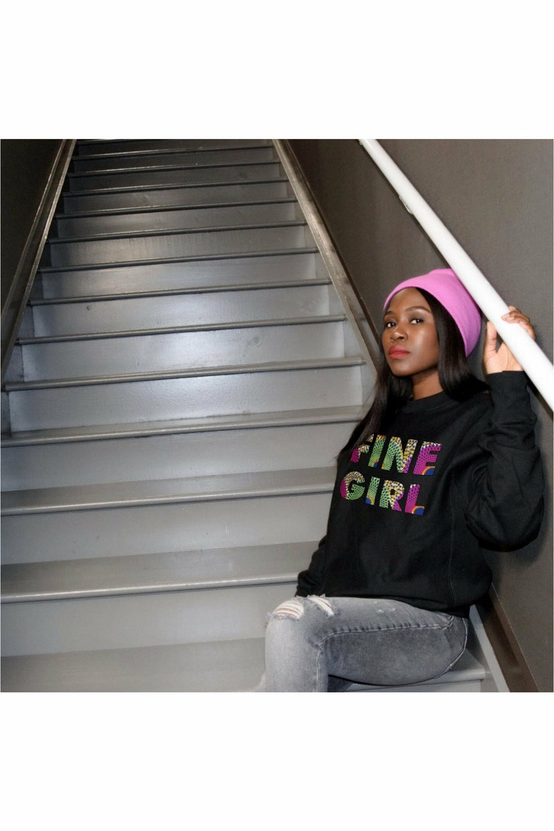 Fine Girl Crew Neck Sweatshirt Tops Mission Lane   