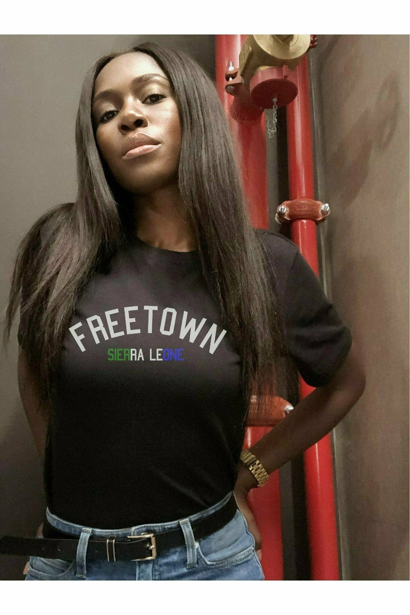 I Put On For - Freetown, Sierra Leone Unisex T-shirt Tops Mission Lane   
