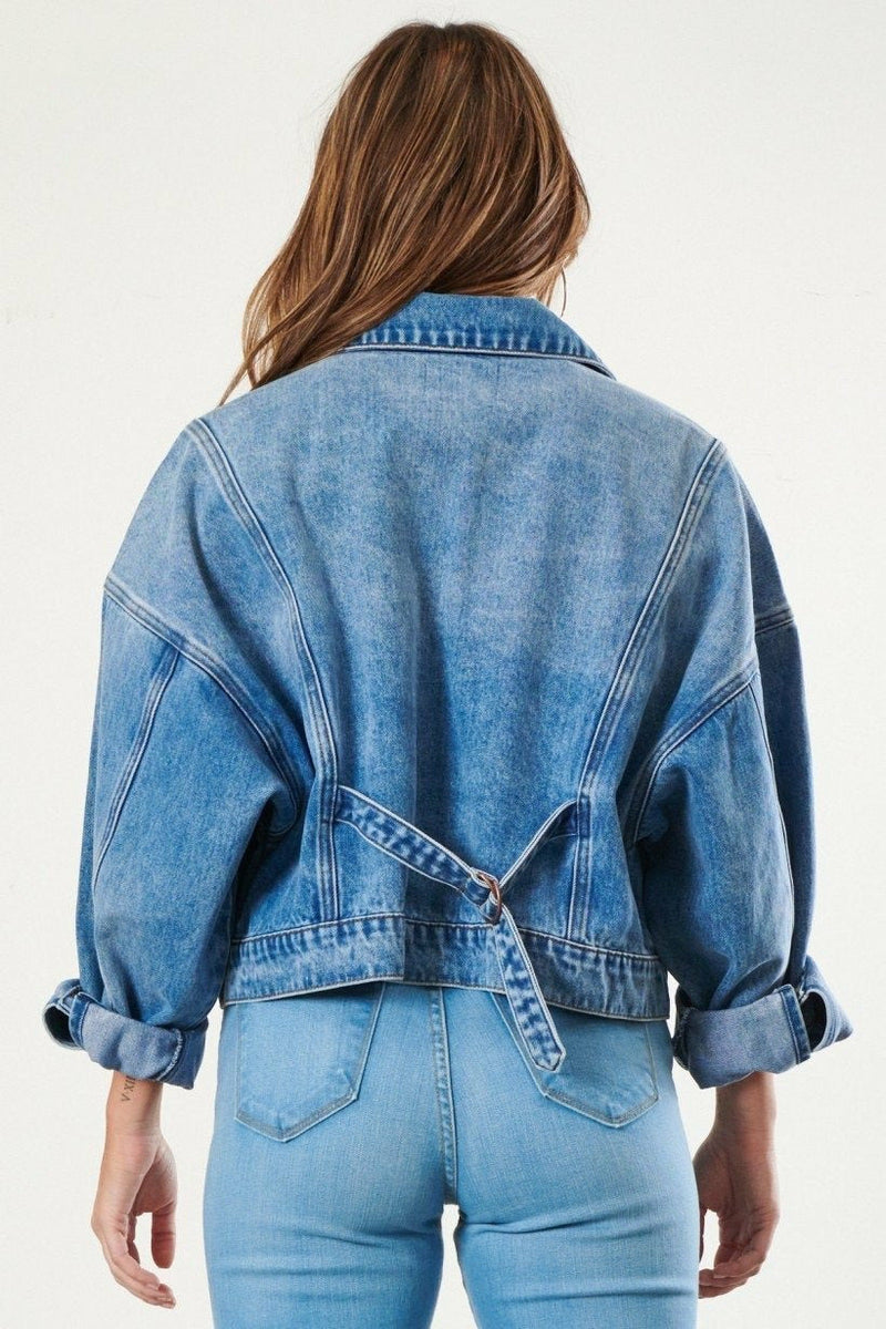 Janie Crop Denim Jacket Jackets Vibrant M.I.U   
